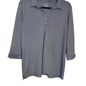 L.L. Bean Periwinkle Cuffed Sleeve Top